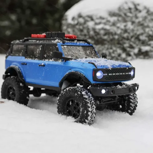 Axial 1/24 SCX24 2021 Ford Bronco 4WD Truck Brushed RTR Blauw