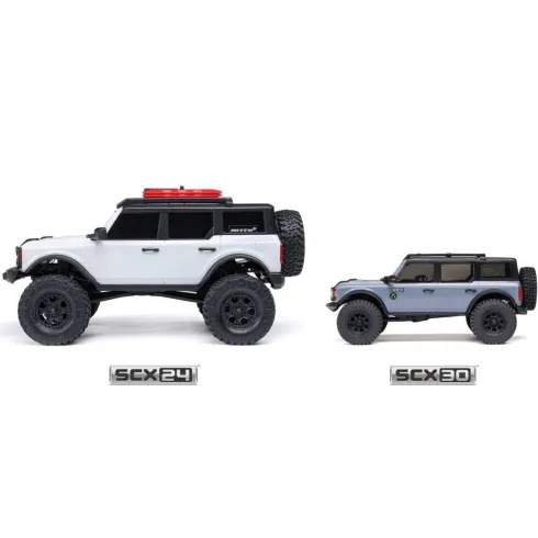 Axial 1/30 SCX30 Ford Bronco 4X4 RTR Brushed Rock Crawler Grijs Inclusief accu & lader