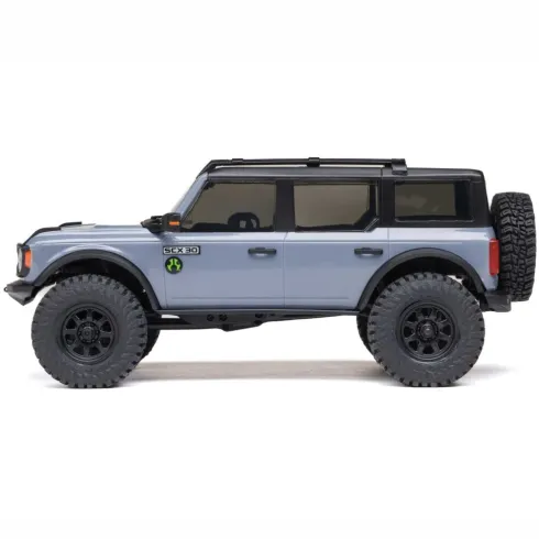 Axial 1/30 SCX30 Ford Bronco 4X4 RTR Brushed Rock Crawler Grijs Inclusief accu & lader