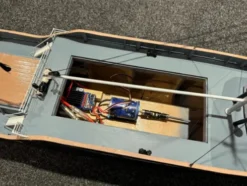 Billing Boats Mercantic 424 houten scheepsmodel 1:50 compleet gebouwd met motor, regelaar, servo, as, propeller en gewichten (helemaal nieuw)!