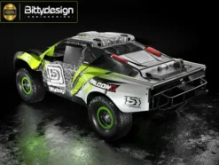 BittyDesign FALCON-X 1/7 Pre-Painted Green body for TRAXXAS UDR Pre-cut 1.5mm
