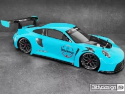 BittyDesign P-GT3R 1/7 clear body for ARRMA Infraction/Limitless Pre-Cut 1.5mm