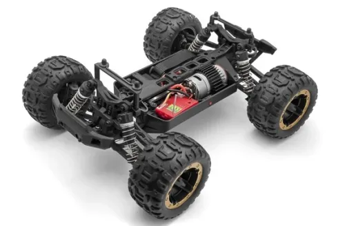 BlackZon Slyder MT 1/16 4WD Elektrische Monstertruck Zwart/Goud compleet met 800mAh Li-Ion accu en lader – 35 km/h