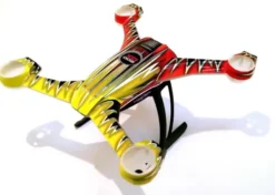 Blade 200 QX – Xtreme Pre-Cut Body Sticker Set Red & Yellow