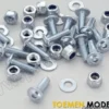 Body screws w stop nuts 15pcs – G-07058