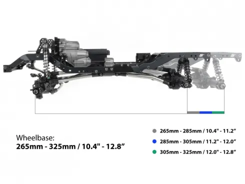 Boom Racing BRX01 AWB Link Adjustable Wheelbase 1/10 4WD Builder’s Kit