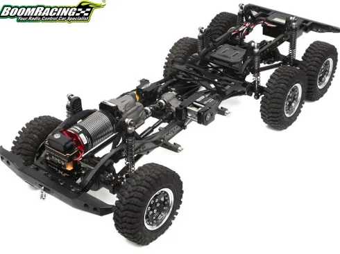 Boom Racing BRX02 6×6 1/10 RC Crawler Kit met D110 6×6 Pick-Up Hard Body
