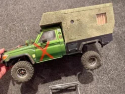 Boom Racing BRX01 1/10 scaler met Boom Racing Winch en Hobbywing Fusion SE met Power HD servo en metalen bumpers (gebruikt)!