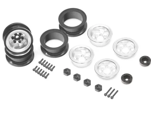Boom Racing KRAIT™ 1.0″ TE37 Beadlock Wheel Lite Version (4) Silver – BRW780939TE37-S
