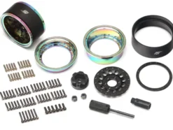 Boom Racing ProBuild™ 1.9″ R12 Adjustable Offset Aluminum Beadlock Wheels (2) Neo Chrome/Matte Black – BRPB017NEOMBK
