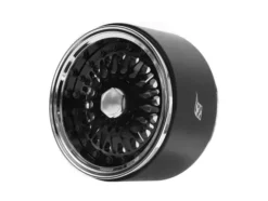 Boom Racing ProBuild™ 2.2″ R01 Mesh Adjustable Offset Aluminum Beadlock Wheels (2) Chrome/Black – BRPB2207CRBK
