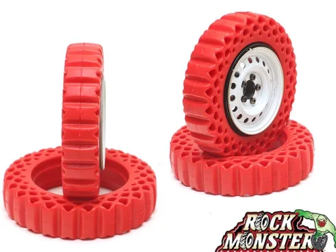 Boom Racing Rock Monster RED Silicone Tire Inserts 3.5” (2 stuks)