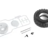 Boom Racing Spare Wheel and Tire with Mount for Series Land Rover® Razor Bonnet for BRX02 88 – BRX02367F
