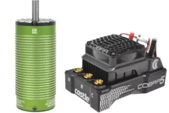 Castle Creations COBRA-5 Sensored/Sensorless Car ESC – 3S-8S Li-Po met 1721-1260KV Motor