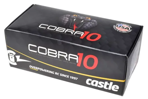 Castle Creations Cobra 10 6S Max 25.2V Max 8A Peak Bec W/1406-4600KV Sensored Motor