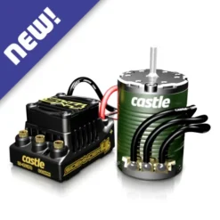 Castle Creations SW4 Sidewinder waterproof 1:10 12.6V ESC 2A BEC 1410-3800 sensored combo