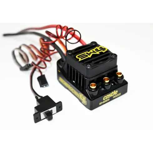 Castle Creations SW4 Sidewinder waterproof 1:10 12.6V ESC 2A BEC 1406-6900 sensored combo