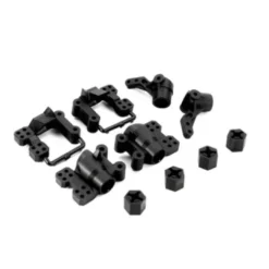 CEN RACING HUB CARRIERS & SPINDLE SET ( F/R, WHEEL HEX, SERVO HORN – CEN-CM0202