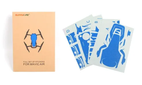 DJI Mavic Air Sunnylife Waterproof Carbon Stickers – Silver