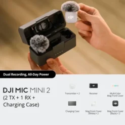 DJI Mic Mini 2 (2 TX + 1 RX + Charging Case)