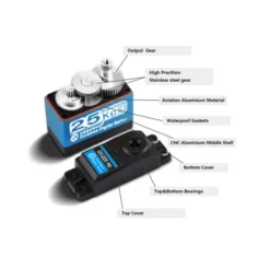 DSSERVO DS3225 PRO Digital Coreless standaard formaat waterproof servo 39KG/0.065sec @ 8.4V (voor 1/10 en 1/8 RC auto’s)