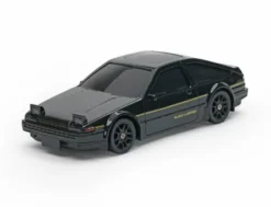 E-ZEE RC 1/43 Lightning Trueno 4WD Drift Car met Gyro Zwart – Maak van iedere gladde ondergrond je eigen driftcircuit!