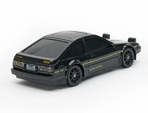 E-ZEE RC 1/43 Lightning Trueno 4WD Drift Car met Gyro Zwart – Maak van iedere gladde ondergrond je eigen driftcircuit!