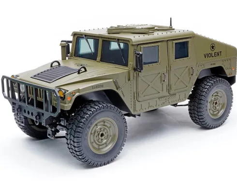 E-ZEE RC 1/16 4WD RC Hummer Military Truck Groen