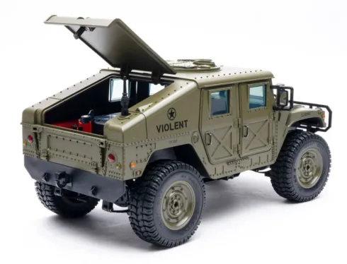 E-ZEE RC 1/16 4WD RC Hummer Military Truck Groen