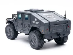 E-ZEE RC 1/16 4WD RC Hummer Military Truck Zwart