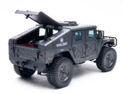 E-ZEE RC 1/16 4WD RC Hummer Military Truck Zwart