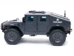 E-ZEE RC 1/16 4WD RC Hummer Military Truck Zwart