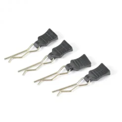 Fastrax Body Clip Retainer 1/10 Scale Black (4)