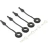 Fastrax Body Pin Holder/Body Protector 4Pcs Large Black