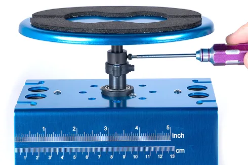 Fastrax deluxe aluminium roterende onderhoudsstandaard – Blauw