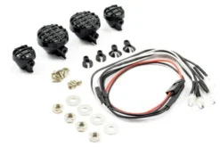 FASTRAX LIGHT SET w/LED LENSES WIRE CONNECTOR 4PC – ROUND