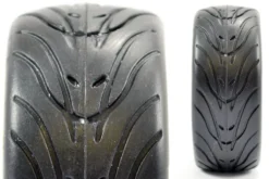 Fastrax 1/10 onroad banden met gun metal velgen 4 stuks