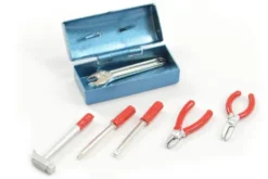 FASTRAX SCALE PAINTED TOOL BOX & 6 TOOLS