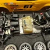 FG onroad 2-takt Zenoah 23cc brandstof RC auto met Gele Body en mechanische remmen!