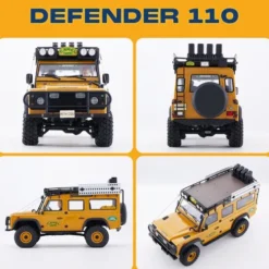 FMS 1/10 Land Rover Defender 110 FCX10 Scaler RTR (RS) Geel