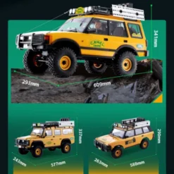 FMS 1/10 Land Rover Discovery 1st-Gen. FCX10 Scaler RTR (RS) Geel