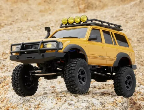 FMS 1/18 Toyota LC80 FCX18 scaler RTR car kit – Yellow