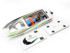 FTX HydroCat Brushless 3S RC Turbojet Speedboot 40 cm Wit compleet met 3S 11,1V 2000mAh Li-ion batterij en lader – 30 km/h