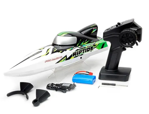 FTX Riptide Turbojet Brushless RC Speedboot 41 cm – Groen