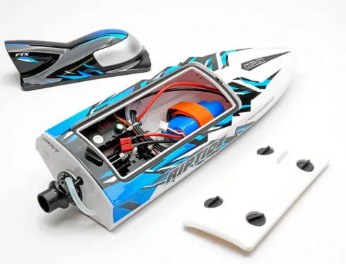 FTX Riptide Turbojet Brushless RC Speedboot 41 cm – Blauw