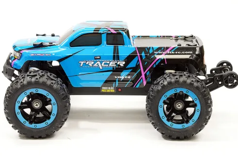 FTX Tracer 1/16 4WD Brushless Electro Monster Truck RTR – Blauw