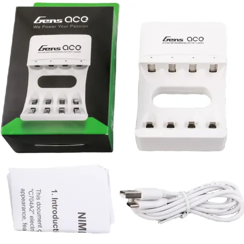 Gens Ace AA & AAA NiMH Oplaadbare Batterijlader