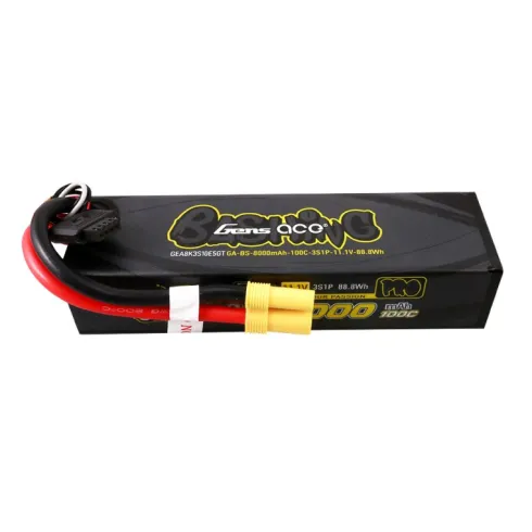 Gens Ace G-Tech 8000mAh 11,1V 100C 3S LiPo Accu met EC5 stekker – Bashing Series