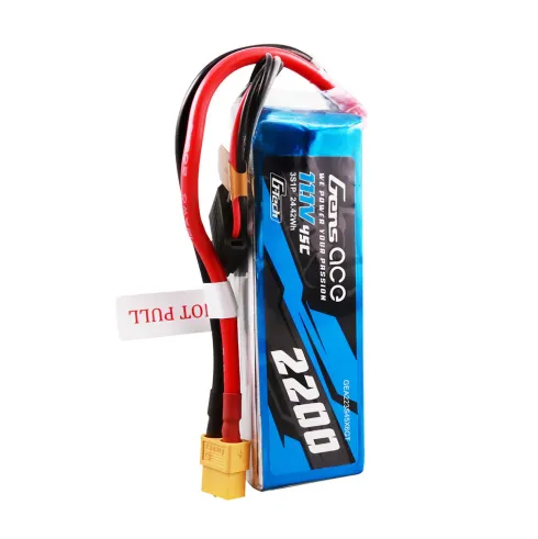 Gens Ace G-Tech 2200mAh 11.1V 45C 3S LiPo Accu met XT60 Connector