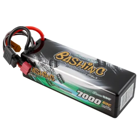 Gens Ace G-Tech 7000mAh 11.1V 60C 3S1P LiPo Accupack met T-Plug – Bashing Series